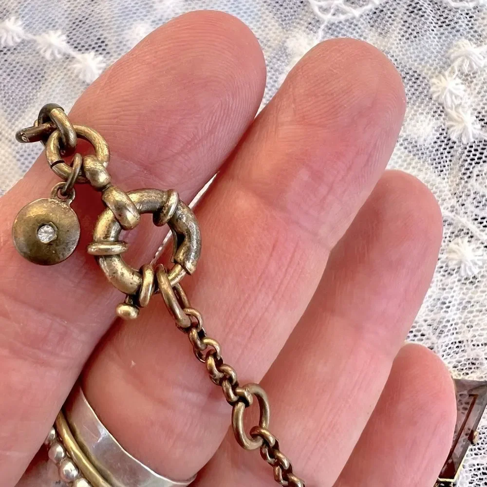Vintage J Crew Pink Triangle Moonstone Necklace